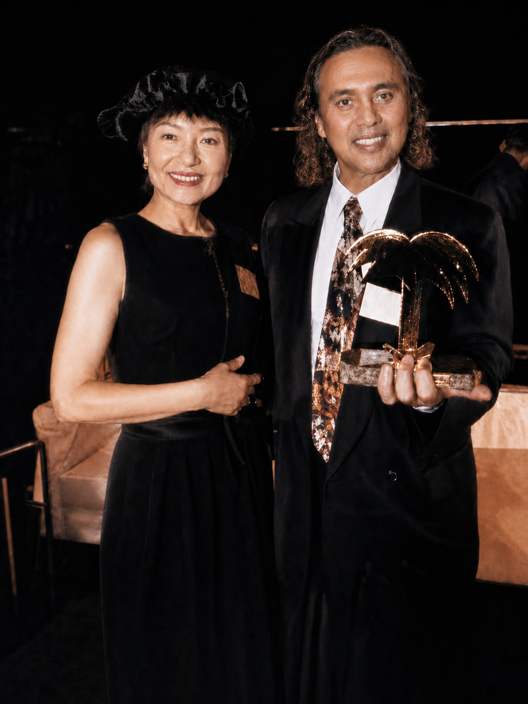 Joe Leis erhält die Goldene Palme, Foto Preisverleihung